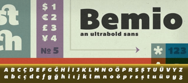 Bemio, Bold, Plain and Italic Fonts Font Downloads