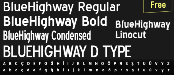 Blue Highway Sans Font Downloads
