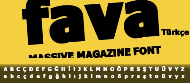 Fava Black, Flat, Bold Font Free Downloads