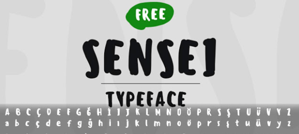 Sensei Graffiti Type Font Downloads